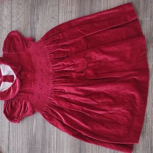 Janie and jack girls velour dress